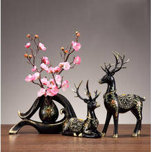 Vaso de resina chinês com ornamentos, decoração para casa, sala de estar, armário de tv, escritório, mesa de trabalho, varanda, artesanato 2024 - compre barato