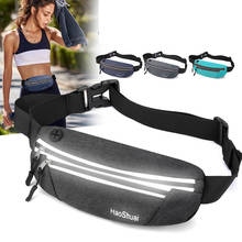 Sports Running Waist Bag Unisex Belt Purse Phone Pouch Waterproof Travel Cycling Waist Pack Men Reflective Chest Bag Banana Bags 2024 - buy cheap