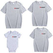 New Family Matching Shirts Mama Papa Baby T-shirt Matching Family Outfits Casual Short Sleeve Women Baby Kids T Shirt Cotton Top 2024 - buy cheap