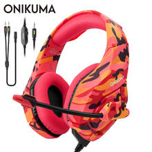 ONIKUMA-auriculares K1 para videojuegos, cascos estéreo para IPad, teléfono móvil, Xbox One, con micrófono, PC, Gamer, graves 2024 - compra barato