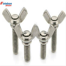 Tornillos de mariposa M6, tuerca de ala, tornillo de pulgar de lingote, tornillo de apriete manual Vis Tornillos inoxítiles Vida 304, acero inoxidable Inox DIN316 2024 - compra barato