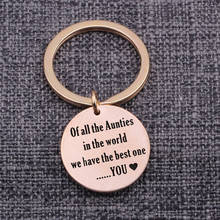 Of All The Aunties In The World You Are The Best One Bag Charm Jewelry Pendants Keyrings Gifts Round Keychain Pendant Tags 2024 - buy cheap