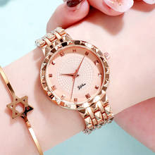 Модные женские часы, люкс класс, нержавеющая сталь женские часы-браслет кварцевые наручные часы Relogio Feminino Reloj Mujer наручные для подарка 2024 - купить недорого