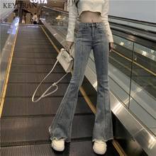 Flare Jeans Pants Women Vintage Denim Ladies Jeans Boyfriend High Waist Fashion Stretch Pocket Trousers Plus Size Wide Leg Jeans 2024 - buy cheap