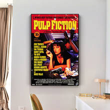 Pulp Fiction-póster de película clásica Quentin Tarantino, pintura en lienzo divertida Vintage e impresión de imágenes artísticas de pared para decoración de dormitorio 2024 - compra barato