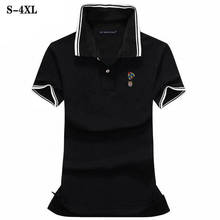 High quality 2020  Women's short sleeve polos shirts Embroidery design Casual Womens polos shirts Fashion slim Summer lapel tops 2024 - buy cheap