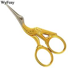 1Pcs/Lot Durable Stainless Steel Vintage Classic Embroidery Scissors Nail Art Stork Crane Bird Scissors Cutters Styling Tools 2024 - купить недорого