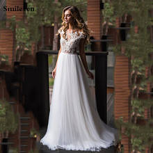 Smileven богемное свадебное платье с рукавами-крылышками De Mariee с аппликацией и кружевами свадебный наряд открытые Свадебные платья на заказ 2024 - купить недорого