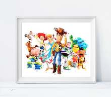 Disney Toy Story Watercolor Paintings on Canvas Movie Poster Abstract Wall Art Picture for Living Kids Room Home Decor Cuadros 2024 - buy cheap