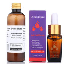 Dimollaure 30g pure Kojic Acid whitening cream+Kojic Acid serum Wrinkle removal Freckle melasma Acne scar pigmentt melanin cream 2024 - buy cheap
