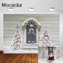 Mocsicka Christmas Photography Backdrop Winter Snow White Wall Photo Background for Newborn Children Photoshoot Photocall Studio 2024 - buy cheap