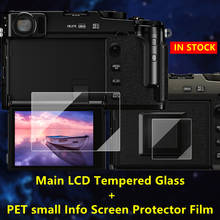 Película de vidrio templado autoadhesiva Fujifilm X Pro3, cubierta protectora de pantalla principal LCD + pequeña información para cámara Fujifilm X-Pro3 x-pro3 2024 - compra barato
