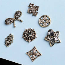 10 unids/lote de placas de perlas de imitación, botones de diamante, joyas, bufandas para accesorios para el cabello, prendas de vestir, botones de abrigo 2024 - compra barato