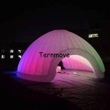 LED light inflatable igloo dome tent for sale, party tent, LED photo booth dome inflatable lawn tent party wedding event 2024 - buy cheap