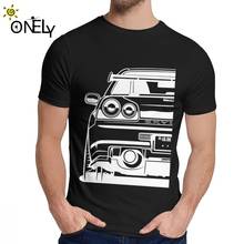 Camiseta design simples horizontal r34 jdm gtr, camiseta casual unissex slim 2024 - compre barato