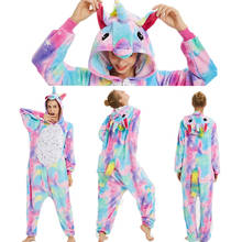 2020 New Kugurumi Pajamas Unicorn Adult Couple Animal Pajamas Men Women Flannel Pyjamas Stitch Onesies Winter Sleepwear 2024 - buy cheap