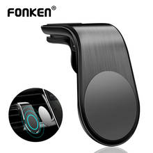 Автомобильный держатель для телефона FONKEN, магнитный держатель для мобильного телефона в автомобиле, GPS кронштейн, универсальная розетка, мобильный телефон, поддержка магнита 2024 - купить недорого