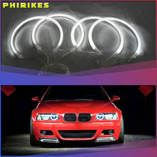 Niscarda Angel Eyes Light For BMW E36 E38 E39 E46 White Car LED CCFL Halo Rings Headlight Auto DRL 4x 131mm Lamp Kit 2024 - buy cheap