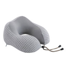Travesseiro de espuma de memória para pescoço, suporte para o pescoço, descanso para cabeça, almofada com planejamento de ar, acessórios de viagem 2024 - compre barato