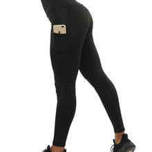NORMOV Fashion Women Leggings Casual High Waist Solid Polyester Pockets Slim Leggins Ankle Length Workout Leggings 2024 - buy cheap