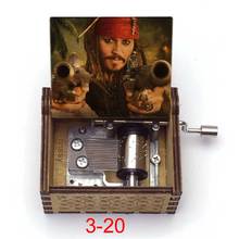Jack artesanal de madeira, sparrow de piratas do caribe, toca música, drava jones, caixinha de música 2024 - compre barato