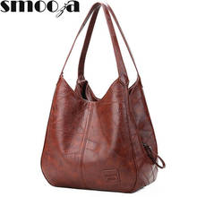 SMOOZA Vintage Womens Hand bags Designers Luxury Handbags Women Shoulder Bags Female Top-handle Bags Fashion Brand Handbags 2024 - buy cheap
