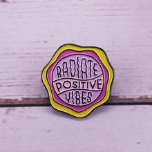 Inspirational quotes bright pastel pin positive resonance badge 2024 - buy cheap
