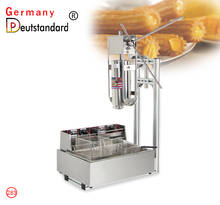 Commercial 5L Stainless Steel Churros Machine With 12L Electric Fryer Spanish Churros Maker Snack Machine With High Quality 2024 - buy cheap
