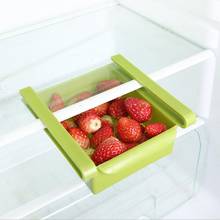 Alta qualidade ajustável geladeira rack de armazenamento organizador geladeira gaveta freezer prateleira caixa pull-out espaçador camada ferramentas de cozinha 2024 - compre barato