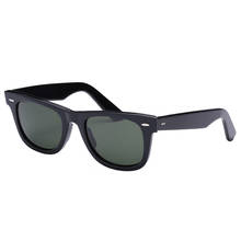 Top Quality GLASS Lens Sunglasses Men Luxury Brand Rivet Design Goggles Female Square Oculos UV400 Protection gafas de sol mujer 2024 - buy cheap