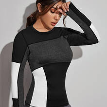 Long Sleeve Workout Shirts for Women Tie Back Yoga Exercsie Tops Thumb Hole Shirts 2024 - buy cheap