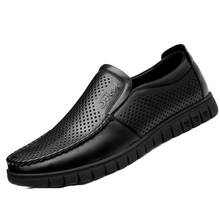 Sandálias de couro retrô baotou, sapatos casuais de negócios, conjunto de sapatos masculinos de couro de alta qualidade, 2021 2024 - compre barato