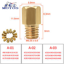 Sclmotos- For MIKUNI 4/042 Large Hex Main Jet Motorcycle Carburetor TM24 28 VM22 VM24 Main Injectors Nozzle AX100 TZR125 150 2024 - buy cheap