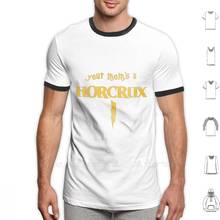 Camiseta con estampado personalizado de tu mamá, camiseta de Horcrux, parodia mágica 2024 - compra barato
