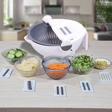 9 In 1 Vegetable Cutter with Drain Basket Multifunction Magic Rotate Portable Slicer Chopper Grater Shredder Kitchen Tool 2024 - buy cheap