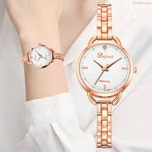 Senhora relógio de moda relógios de pulso tendência feminina relógio luminoso relógios para meninas presente de luxo para feminino rosa pulseira de ouro relogio 2024 - compre barato