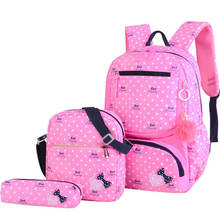 2020 New Children School Bags For Girls Kids School Backpack 3Pcs/Set Fashion Printing Schoolbag Backpacks mochila infantil 2024 - buy cheap