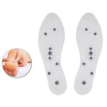 Magnetic Therapy Silicone Insoles Transparent Slimming Insole Massage Foot Care Shoe Pad Sole Unisex 2024 - buy cheap