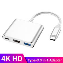 Conversión de teléfono tipo c a hdmi tres en uno a hdmi/USB3.0/PD, compatible con convertidor de interruptor 4k 2024 - compra barato