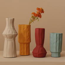 Flower Vase Nordic Decor Ceramic Vase For Room Decoration Tabletop Flower Pot Decoration Home Vases For Flowers المزهريات 2024 - buy cheap