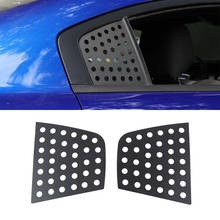 Cubierta decorativa de cristal para coche, pegatina negra para Dodge Charger 2011-2020, para ventanilla trasera de triángulo, accesorios exteriores 2024 - compra barato