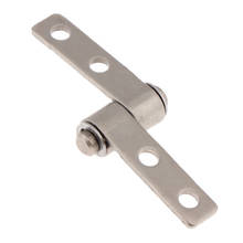 19mm Length Mounting Hole Dia 3.3mm 360 Degree Rotation Torque Friction Positioning Hinge with 4 Holes Silver Tone Right Side 2024 - buy cheap