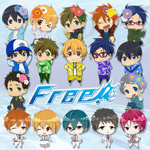 Anime Free! Tachibana Makoto Cartoon Keychain Nanase Haruka Acrylic Cute Keyrings Pendants Christmas Gifts Cosplay 2024 - buy cheap