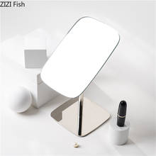 Настольное домашнее декоративное зеркало в скандинавском стиле, вертикальное зеркало для ванной комнаты с орнаментом, вращающееся зеркало для макияжа для комнаты девочки, подарок для девушки 2024 - купить недорого