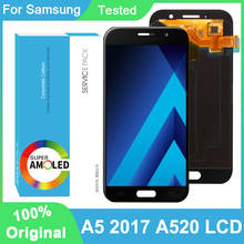 100% Original AMOLED 5.2'' Display For Samsung Galaxy A5 2017 A520 SM-520F Full LCD Touch Screen Digitizer Assembly Repair Parts 2024 - buy cheap