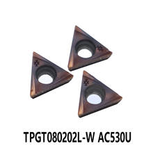 100% Original TPGT080202L-W AC530U Carbide Inserts TPGT080202 L-W Lathe Cutter Turning Tools TPGT 080202 10pcs/box 2024 - buy cheap