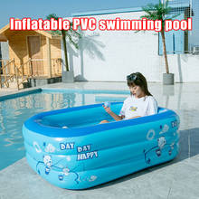 PVC Rectangular Inflatable Baby Swimming Pool Home Courtyard Garden Kid Swimming Pool In Stock 2024 - buy cheap
