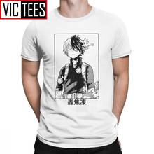 Todoroki shoto meu herói academia t-shirts para homem boku nenhum herói academia topo japonês anime algodão t camisa de manga curta t camisas 2024 - compre barato