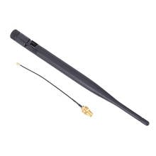 Antena de RP-SMA WiFi de banda Dual, 6dBi, 2,4 GHz, 5GHz, 1x12cm, Cable U.fl IPEX 2024 - compra barato