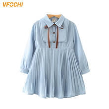 VFOCHI-Vestidos informales para niña, ropa de manga larga de gasa, moda para bebé, 2021 2024 - compra barato